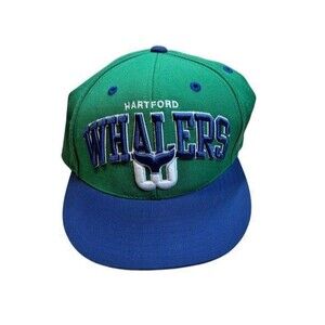 Mitchell Ness NHL Hockey Hartford Whalers Green Wool Fitted Hat Size  7 1/4 Cap